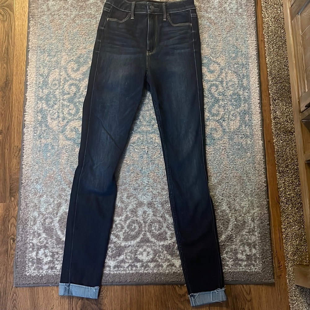 Hollister ultra high rise super skinny jeans size 1